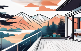 A beautiful house with various stunning viewpoints such as a rooftop