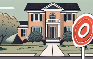 A house with a sold sign in the front yard