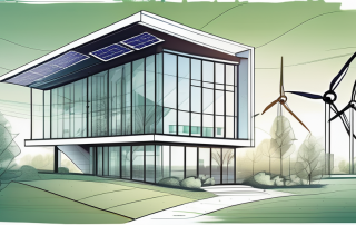 A blueprint featuring a modern