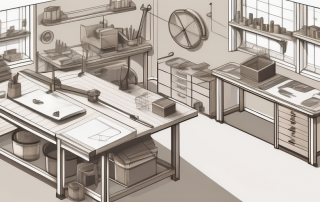 A well-organized workshop layout