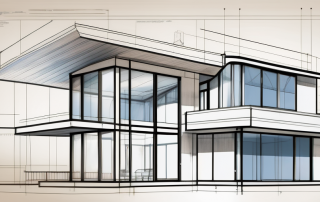 An architectural blueprint featuring varying scales and proportions to highlight their importance in drafting floor plans