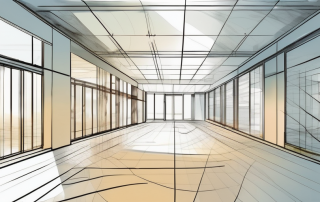 A well-lit architectural floor plan with windows for ventilation