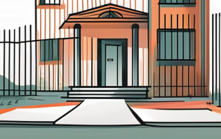 A property line with a building close to the border