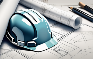 Various architectural blueprints and planning documents