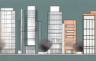 Five different innovative designs of buildings fitting into narrow plots