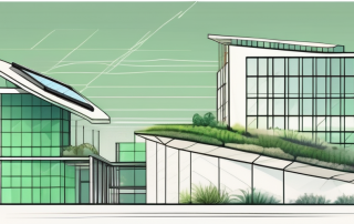 Three different innovative building designs integrated into a border landscape