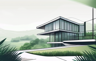 Idyllische Landschaft ideal fuer Bau mit ueppigem Gruen und weitreichendem Horizont, perfekt als Bauplatz geeignet.