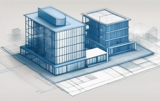 Architektonische Bauplaene und Modelle fuer Baugenehmigungsverfahren in Deutschland