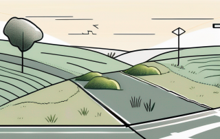 A piece of land with boundary markers