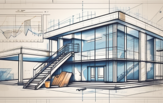 A blueprint for a building