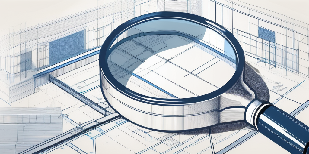 A blueprint of a building plan