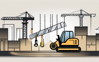 A construction site with five different keys