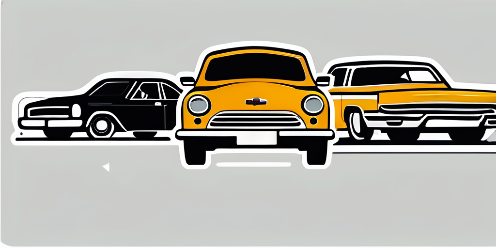 Logos bekannter Autovermietungen mit Vorsichtssymbolen und Darstellungen fuer sorgfaeltige Planung und informierte Entscheidungsfindung.
