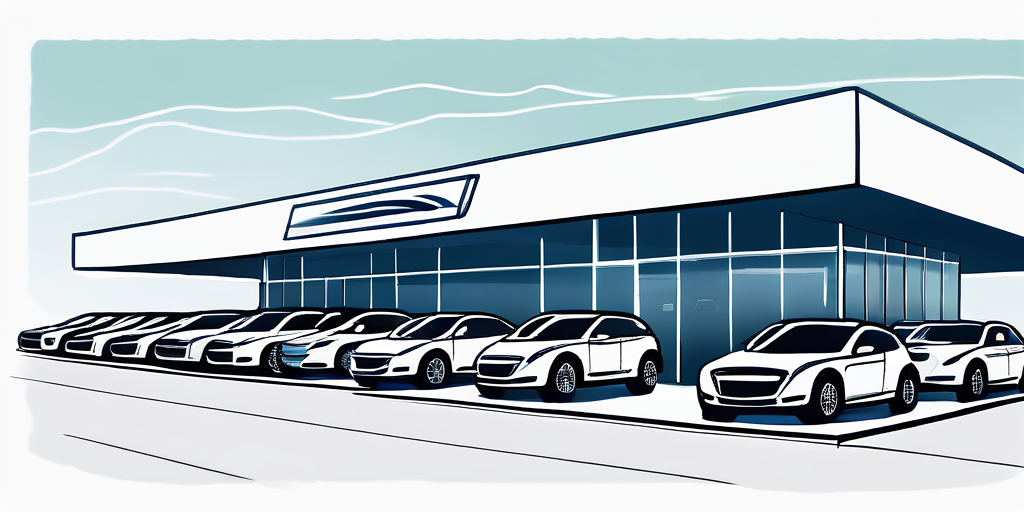 Sauber organisierte Autovermietung mit verschiedenen Automodellen, die hervorragenden Kundenservice in der Mietwagenbranche betonen.