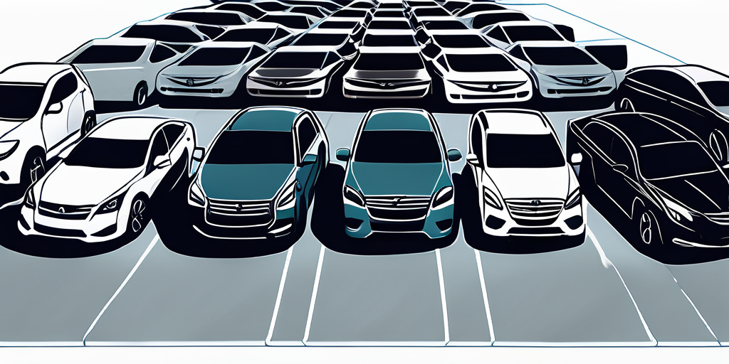 Vermietung von Autos in einem geraeumigen und gut organisierten Parkplatz mit vielfaeltigen Fahrzeugoptionen fuer unterschiedliche Kundenwuensche.