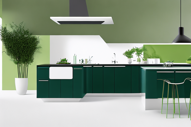 Moderne Kueche mit umweltfreundlichen Gasinstallationen, natuerlichem Licht und Pflanzen, betont Effizienz und Nachhaltigkeit. Moderne Kueche mit umweltfreundlichen Gasinstallationen, natuerlichem Licht und Pflanzen, betont Effizienz und Nachhaltigkeit.