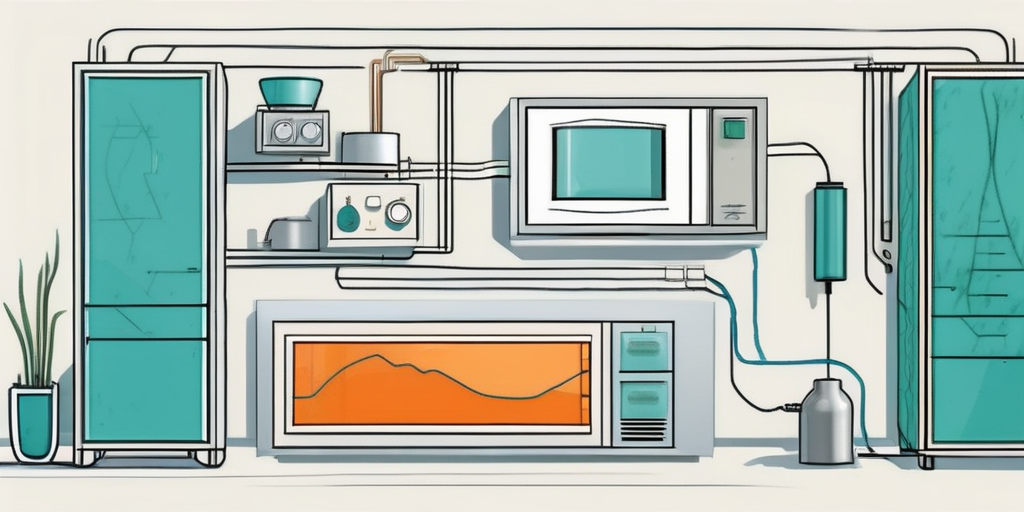 Verschiedene Thermostate und energiesparende Heizsysteme zur Reduzierung des Gasverbrauchs in modernen Haushalten, mit Betonung auf oekologisch nachhaltige Daemmstoffe.