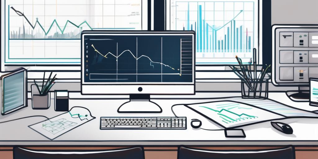 Moderner, ordentlich organisierter Arbeitsplatz mit Desktop, der verschiedene Diagramme und Grafiken zu Energiekosten zeigt, um die Bedeutung informierter Entscheidungen bei einem Wechsel des Gasanbieters zu betonen.
