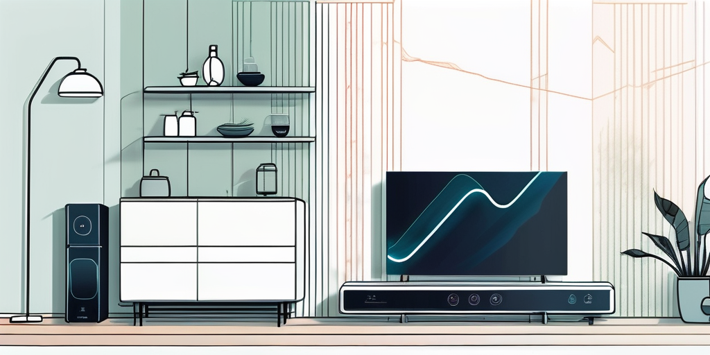 Modernes Zuhause mit energieeffizienten Geraeten und intelligentem Thermostat zur Senkung der Gaszuschlaege