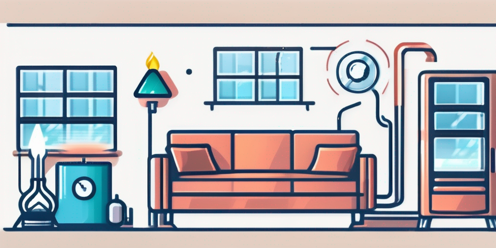 Moderne, effiziente Heizanlage und Energiespartipps mit umweltfreundlichem Hintergrund zur Reduzierung der Gaskosten im Haushalt.