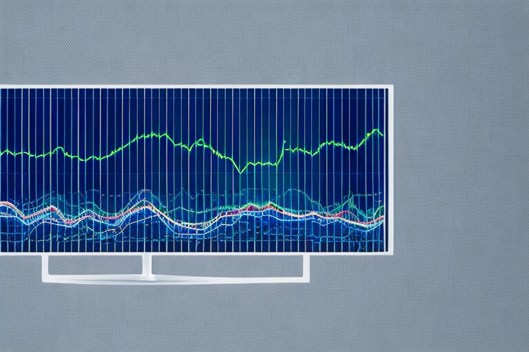 Kursschwankungen der Erdgaspreise auf digitalem Bildschirm mit wirtschaftlichen Symbolen.