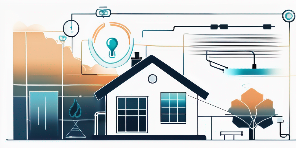 Modernes Zuhause mit Erdgasgeraeten und Schaubilder mit Tipps fuer einen einfachen Anbieterwechsel.