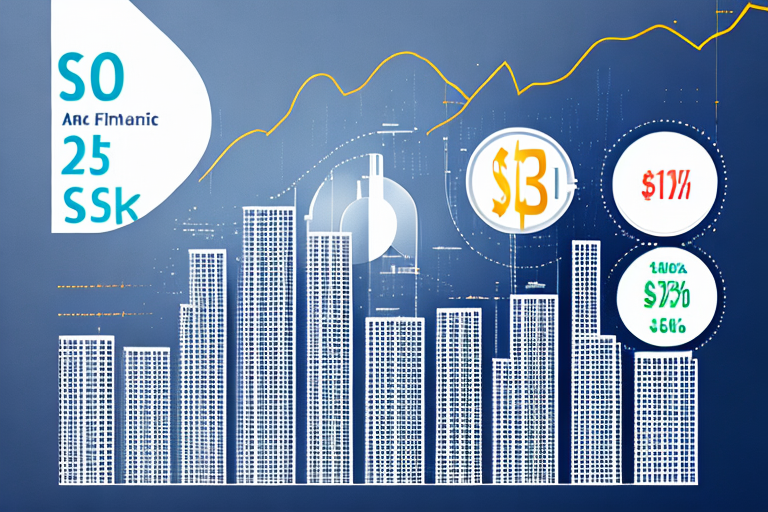 Analytische Grafik mit schwankenden Gaspreisen, Finanzdiagrammen und Marktindikatoren vor einer geschäftigen Börse.