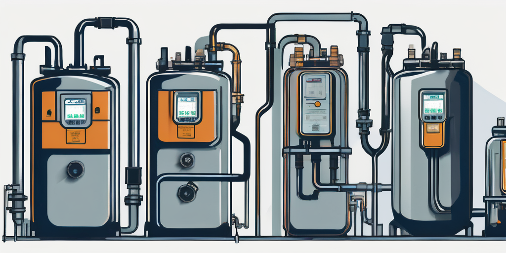 Gaszaehler und Versorgungsleitungen als Symbol fuer die Auswahlmoeglichkeiten bei Gasanbietern und die Technik der Gasversorgung. Gaszaehler und Versorgungsleitungen als Symbol fuer die Auswahlmoeglichkeiten bei Gasanbietern und die Technik der Gasversorgung.