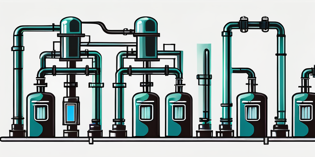 Verschiedene Gaszaehler und Rohrleitungen zur Bewertung von Gasanbietern fuer effiziente Energieverwendung.