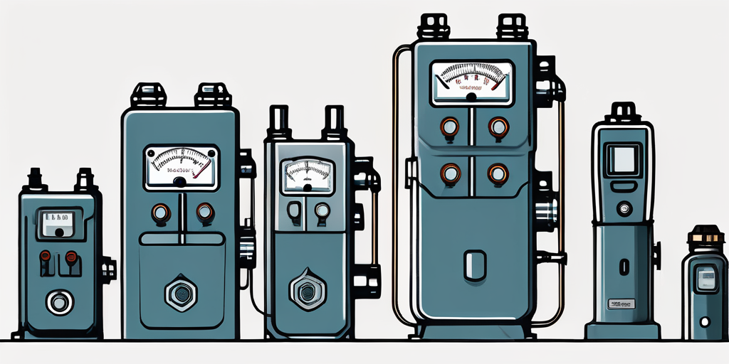 Gaszaehler und Messgeraete in sauberer Ausrichtung symbolisieren effiziente und zuverlaessige Gasversorgung.