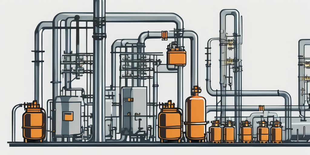 Verschiedene Gaszaehler und Rohrleitungen, technische Details zur Gasversorgung, Auswahl eines Gasanbieters