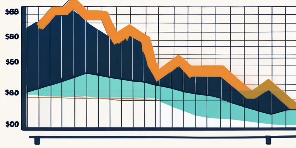 Liniendiagramm zeigt schwankende Benzinpreise im Vergleich zu stabilen gedeckelten Preisen vor einem Hintergrund mit Taschenrechner fuer Haushaltsbudget und Finanzplanung.