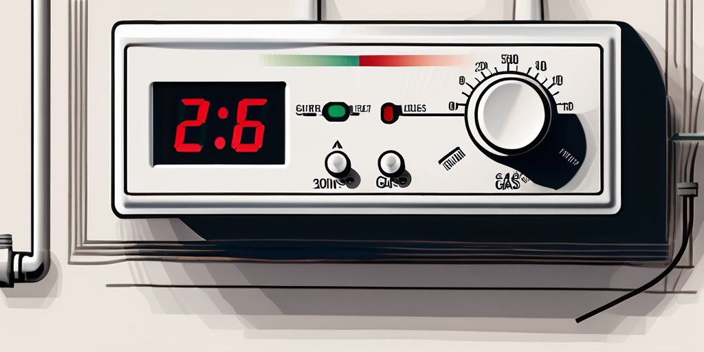 Thermostat und Heizgeraete im Haushalt mit Fokus auf Energieeinsparung und Isolierungsmaterialien zur Reduzierung des Gasverbrauchs.