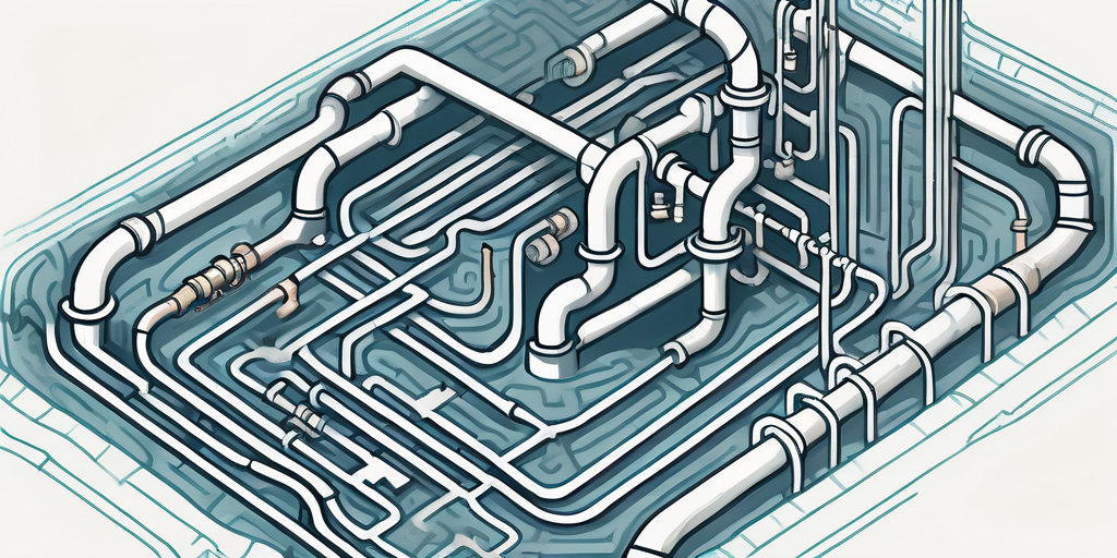 Labyrinth aus Rohrleitungen und Ventilen, symbolisiert komplexe Entscheidungen bei Gasanbieterwahl, mit teilweise verdeckter Stromrechnung zur Betonung finanzieller Auswirkungen. Labyrinth aus Rohrleitungen und Ventilen, symbolisiert komplexe Entscheidungen bei Gasanbieterwahl, mit teilweise verdeckter Stromrechnung zur Betonung finanzieller Auswirkungen.