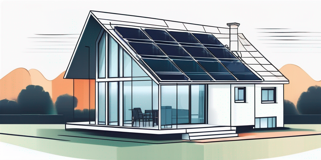Modernes, gut isoliertes Haus vor ruhigem Hintergrund symbolisiert Energieeffizienz und Vorteile der Gaspreisbremse zur Senkung der Energiekosten im Haushalt.