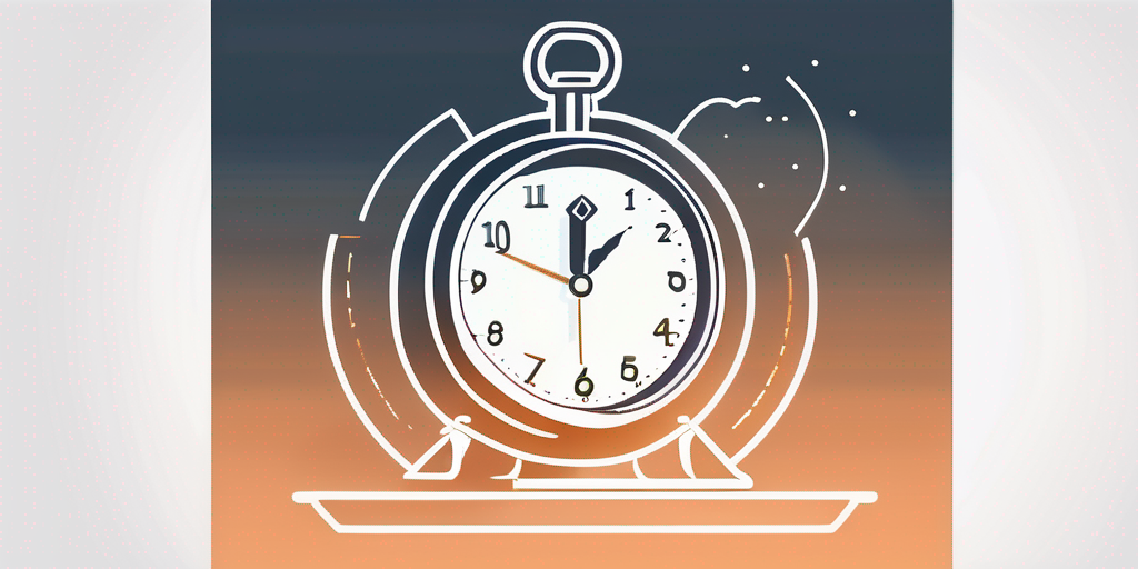 Abstrakte Darstellung von Zeit und Kosten beim Wechsel des Gasanbieters, Uhr verschmilzt mit Dollarzeichen vor minimalistischem Hintergrund zur Betonung von Einfachheit und Klarheit.