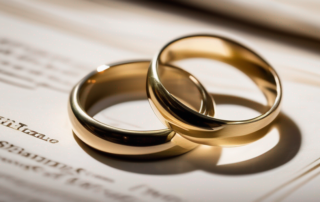 Ein glückliches Paar füllt gemeinsam die Steuererklärung aus.