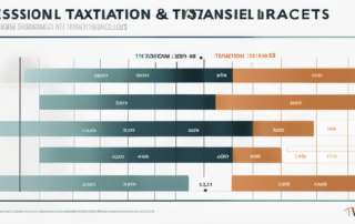 Ein Stapel Geld und eine Steuererklärung auf einem Tisch.