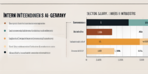 Grafik mit durchschnittlichen Gehältern von Praktikanten in Deutschland nach Branche