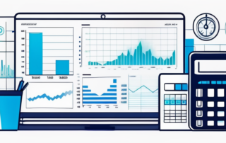 Ingenieur hält Gehaltsscheck, Grafik mit aufsteigenden Gehaltszahlen im Hintergrund.