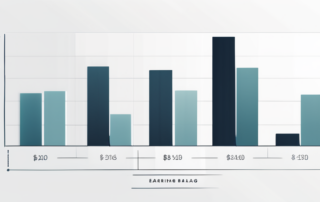 Grafik mit Gehaltsspanne für Marketing Manager auf einem Laptopbildschirm.