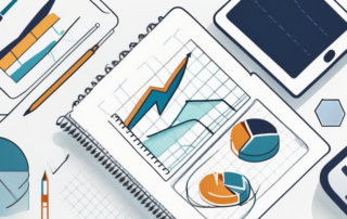 Betriebsleiter schaut auf steigende Umsatzkurven auf einem digitalen Tablet.