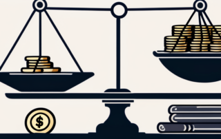 Büroarbeiter diskutieren Dokumente, Gehalt und Lohnbegriffe im Vordergrund.
