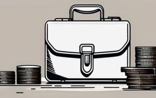 Büroarbeitsplatz mit Stapel Geld und Gehaltsabrechnung darauf.