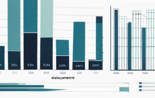 Data Scientist schaut erstaunt auf einen leuchtenden Gehaltsscheck.