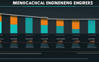 Diagramm der Gehaltsentwicklung im Maschinenbau von 2020 bis 2023.