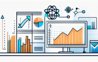 Diagramm der Gehaltsspanne mit Lupe auf "Data Scientist"-Schriftzug fokussiert.
