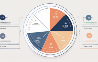 Diagramm der Gehaltsspannen im Rechnungswesen nach Führungsstufen