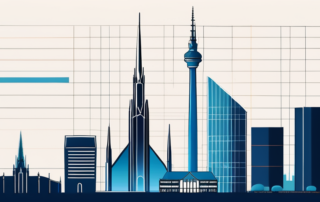 Diagramm der Gehaltsspannen in verschiedenen Berufen Münchens.