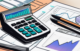 Diagramm der Gehaltsstufen in der Versicherungsbranche, Lupe auf Tarifvertrag.